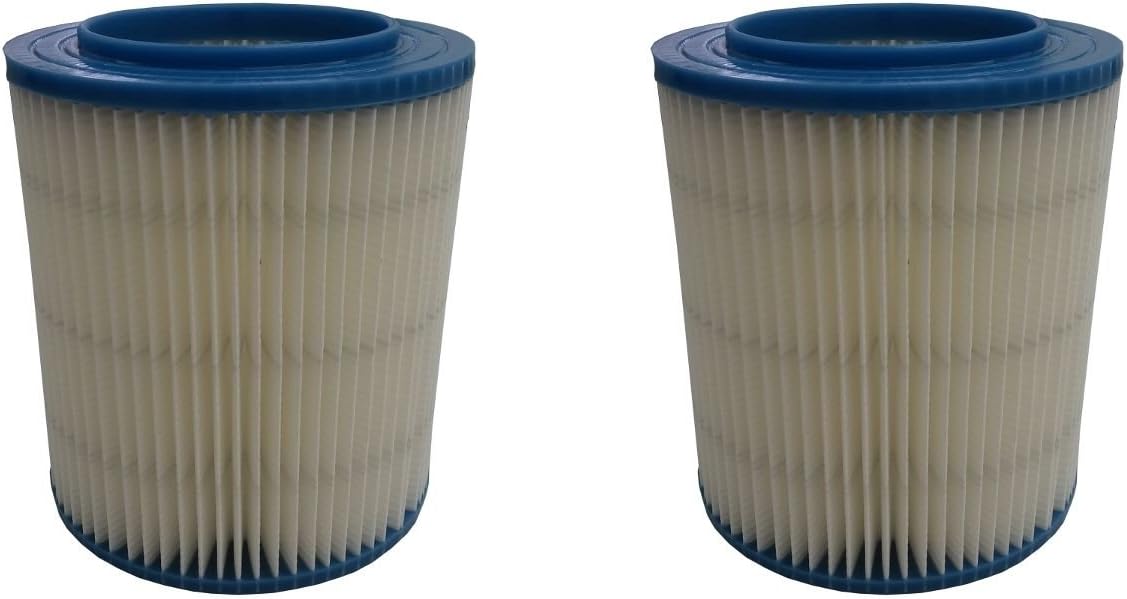 2 Filter for Craftsman 17816 Wet Dry Vac Red Stripe Fine Dust Ridgid Replacement