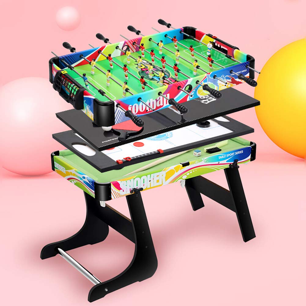 Amazon | 4-In-1コンビネーションゲームテーブル、マルチ折りたたみ式