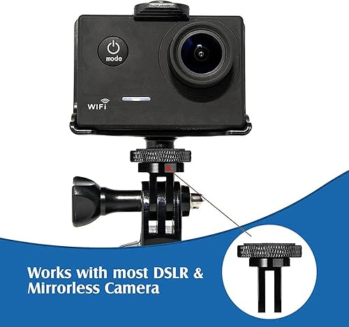 Miniatura 7 de MEETOOT Adaptador de trípode para cámara, adaptador de conversión de 14 a 20 para cámara de acción a accesorios de montaje de adaptador de tornillo