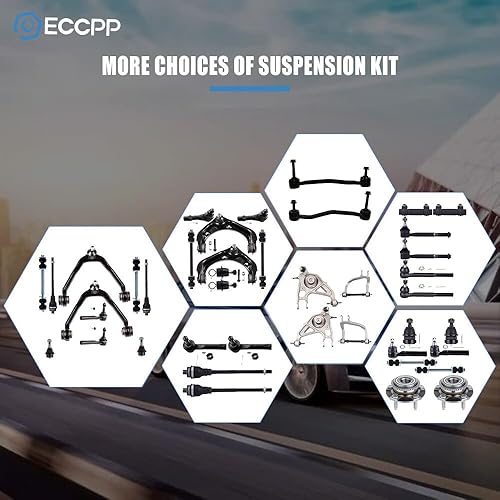 Miniatura 7 de ECCPP - 8 piezas delantera interior exterior barra estabilizadora barra estabilizadora arranque de dirección para 2007-2012 para Hyundai Elantra