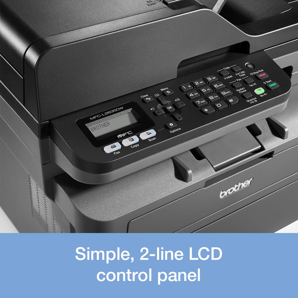 Brother MFC-L2835DW All-in-one Mono Laser Printer|Print, copy, scan & fax | Automatic 2- sided print | A4|UK Plug - Image 4