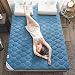 Colchón del Tamaño Completo del Futón,Colchón De Suelo Japonés De Tela Jacquard,Colchón Tatami Japonés Plegable De 5cm De Grosor,Estera De Tatami,Almohadilla para Dormir,Azul,Full/120x200cm