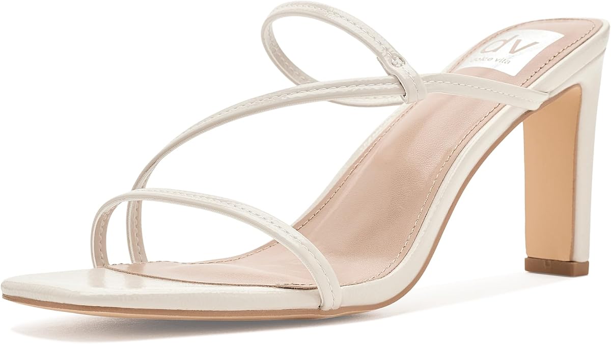 DV Dolce Vita Sandalia de tacón Starlit para mujer, MARFIL, 8.5