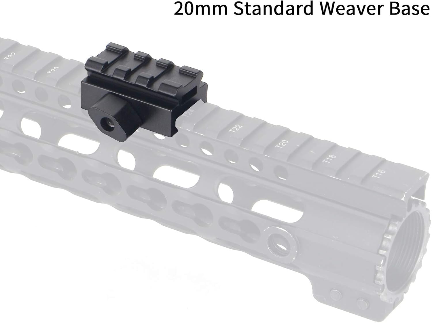ToopMount Rifle Rail Riser Mount Aluminum 20mm Weaver/Picatinny ...