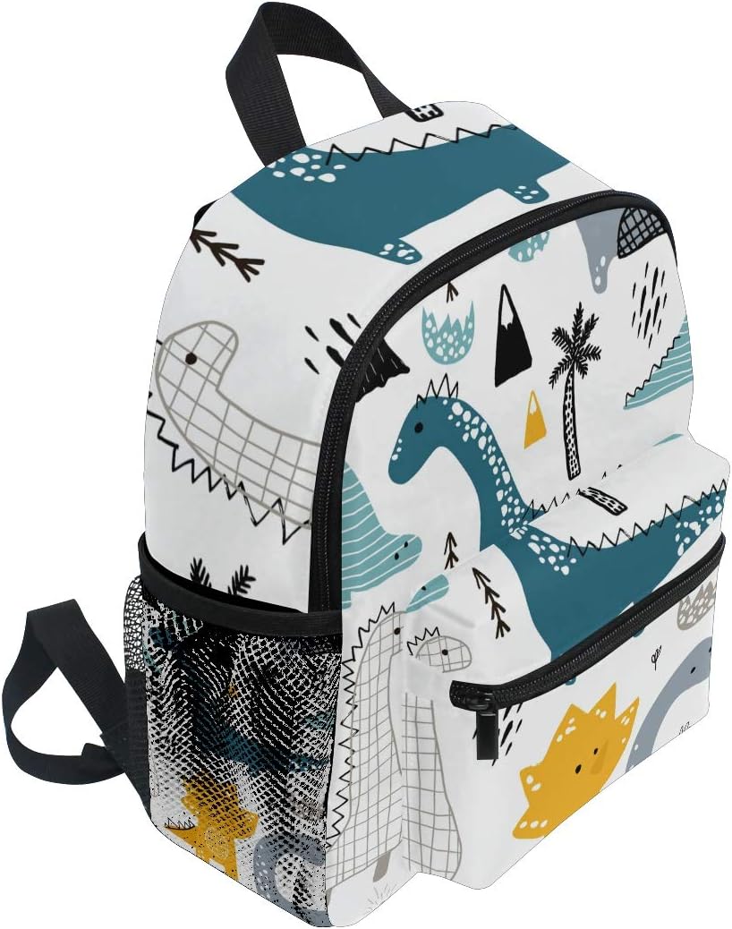 Kids Backpack Dino Scandinavian Style Kindergarten Preschool Bag for Toddler Girls Boys, Multicolour - Image 3