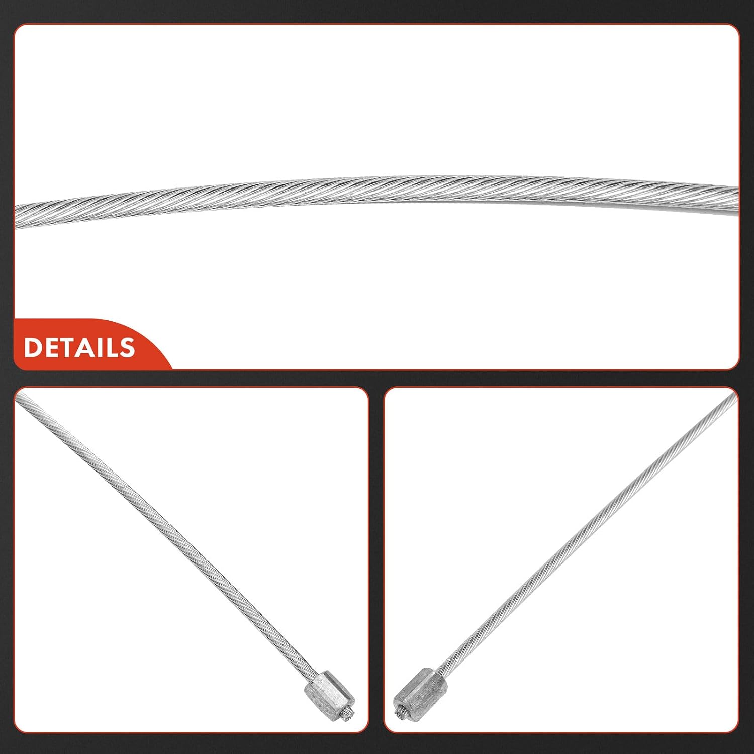 A-Premium Intermediate Parking Brake Cable Assembly | Compatible with Chevy, GMC Models - Express 2500 2005-2010, Express 3500 2003-2010, Savana 2500 2005-2010, Savana 3500