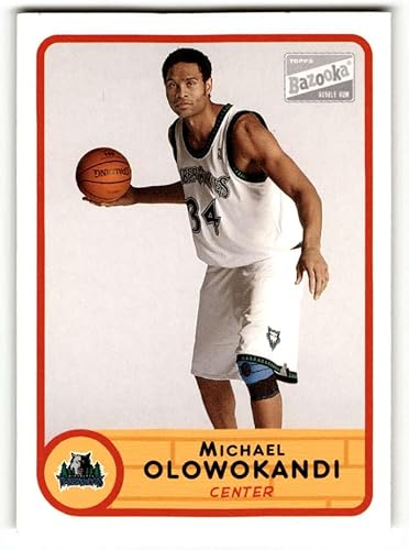 2003 Bazooka #137 Michael Olowokandi Minnesota Timberwolves Basketball Cards EXNM Basketball Card