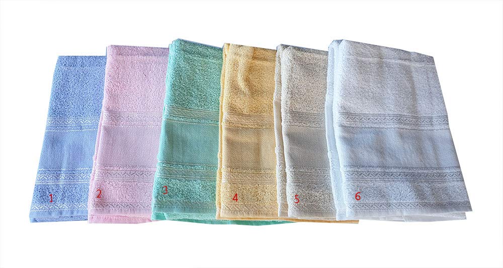 Set Spugne da Bagno Viso + Ospite Tinta Unita 100% Spugna di Cotone con Inserto in Tela Aida per Ricamo Punto Croce Prodotto in Italia (Bianco)