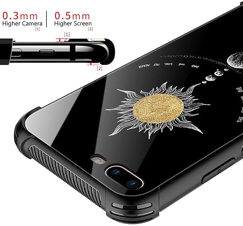 Miniatura 2 de Funda para iPhone 78SE2 - Parte trasera de vidrio templado y funda protectora de TPU de silicona suave - Diseño de The Sun Will Rise