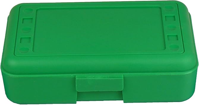 Pencil Box, Green, Pack of 12