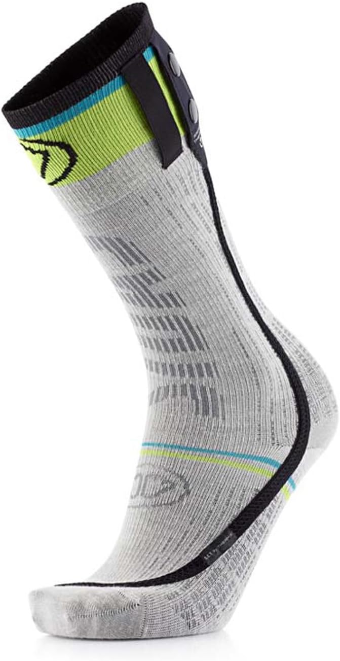 Sidas Unisex Ski Race S.E.T Heated Breathable Insulated Moisture-Wicking Thin Skiing Socks for Ski Athletes | Winter Sports