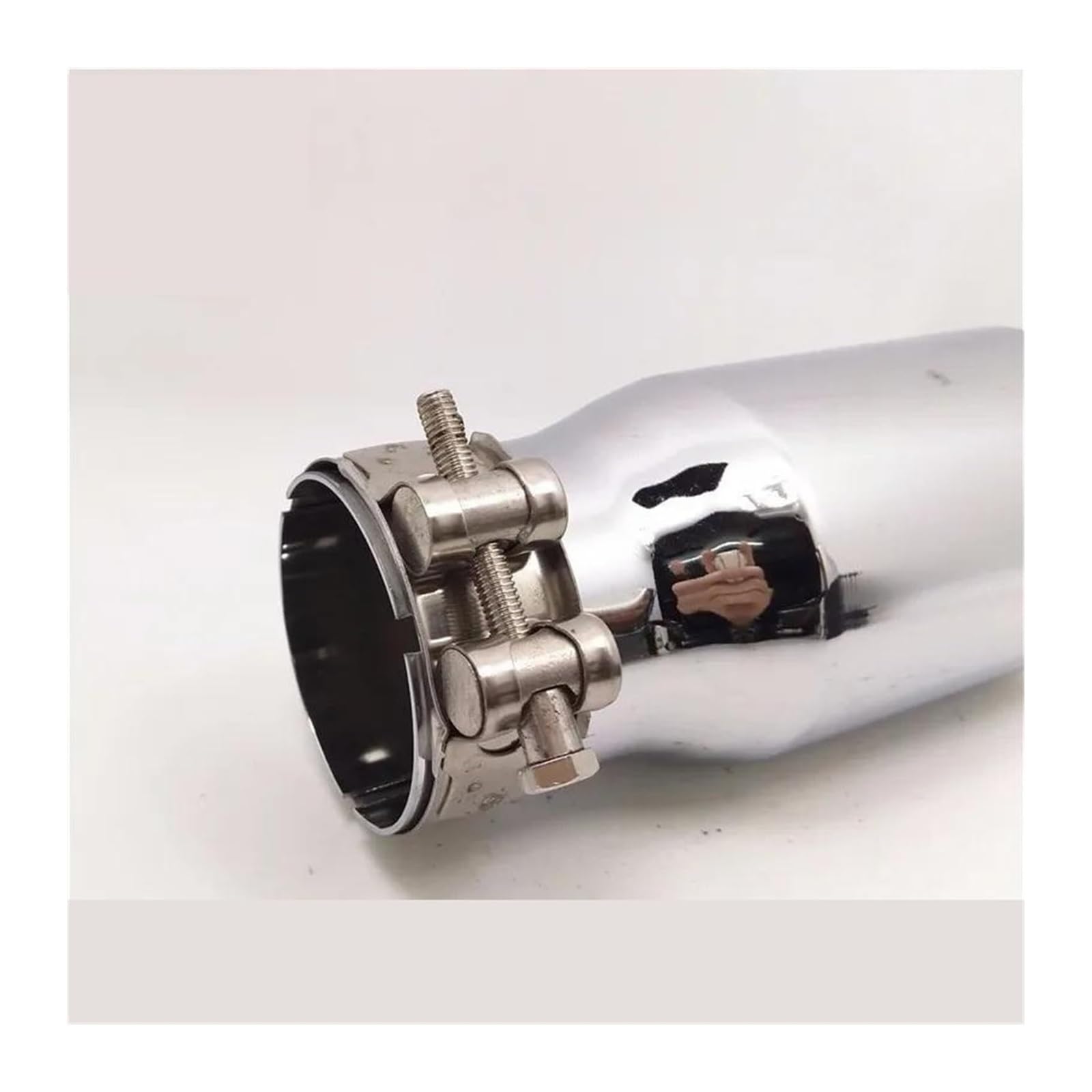 Para Wrangler Silenciador Escape Especial Coche Tubo Modificado Entrada 60-63mm Longitud Punta 185mm Final Silbato Coche Escape Tubo Silenciador