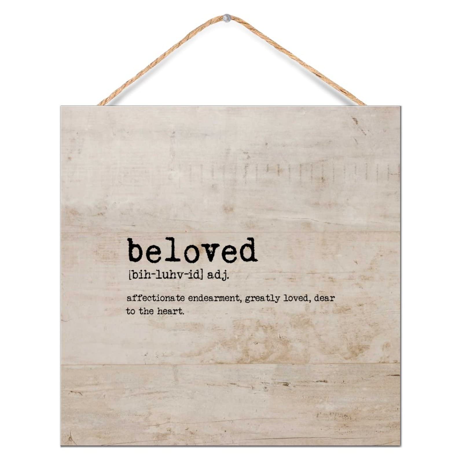 Plaque murale bois vieilli de qualité supérieure, décor épuré 30cm