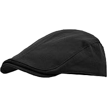 Newsboy Cap for Men 100% Cotton Adjustable Vintage Gatsby Flat Cap