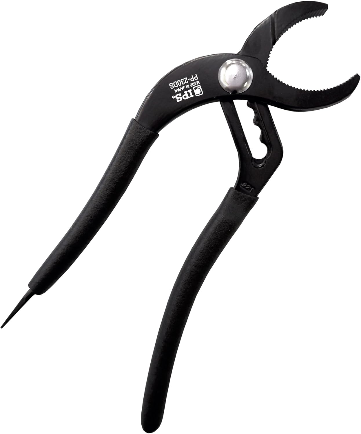 IPS PLIERS EX PP-230DS Pipe Pliers EX 9.1 inches (230 mm), Mouth Opening Maximum 3.0 inches (76 mm), Made in Japan [Evolution System to Hold Thick Pipes Firmly!]
