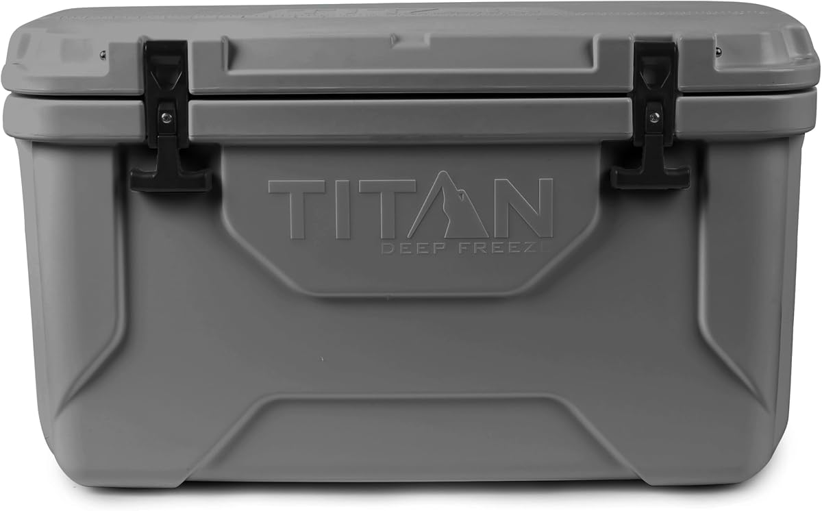 Titan Hard Ice Chest Cooler Roto Cooler with Microban Protection and Deep Freeze Insulation