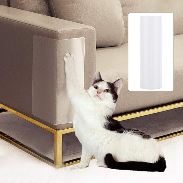 Foto 2 de 5 de Wifehelper 2 Unids Sofá Protectora Gato Anti-arañazos Etiqueta de Protección de Muebles Scratch Guard Mat…