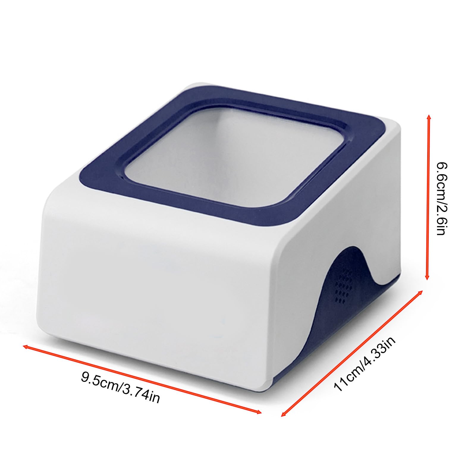 Cocoarm Scanner di Codici a Barre da Tavolo, Lettore Universale Efficiente per Codici QR 1D e 2D con Decodifica Veloce e Alta Precisione, per Negozi Supermercati Ristoranti