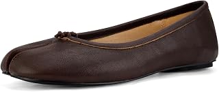 VBDB Tabi Ballet Flats Shoes for Women Rounde Toe Wide Width Split Toe Low Heel Comfortable Flats Shoes