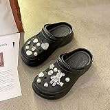 Material interior: EVA Kirin-1 Zapatillas De Estar En Casa Hombre Cerradas,Zapatos Y Complementos,Moda De Verano Gruesa, Femenina, con Una Sonrisa Roja.-40_2