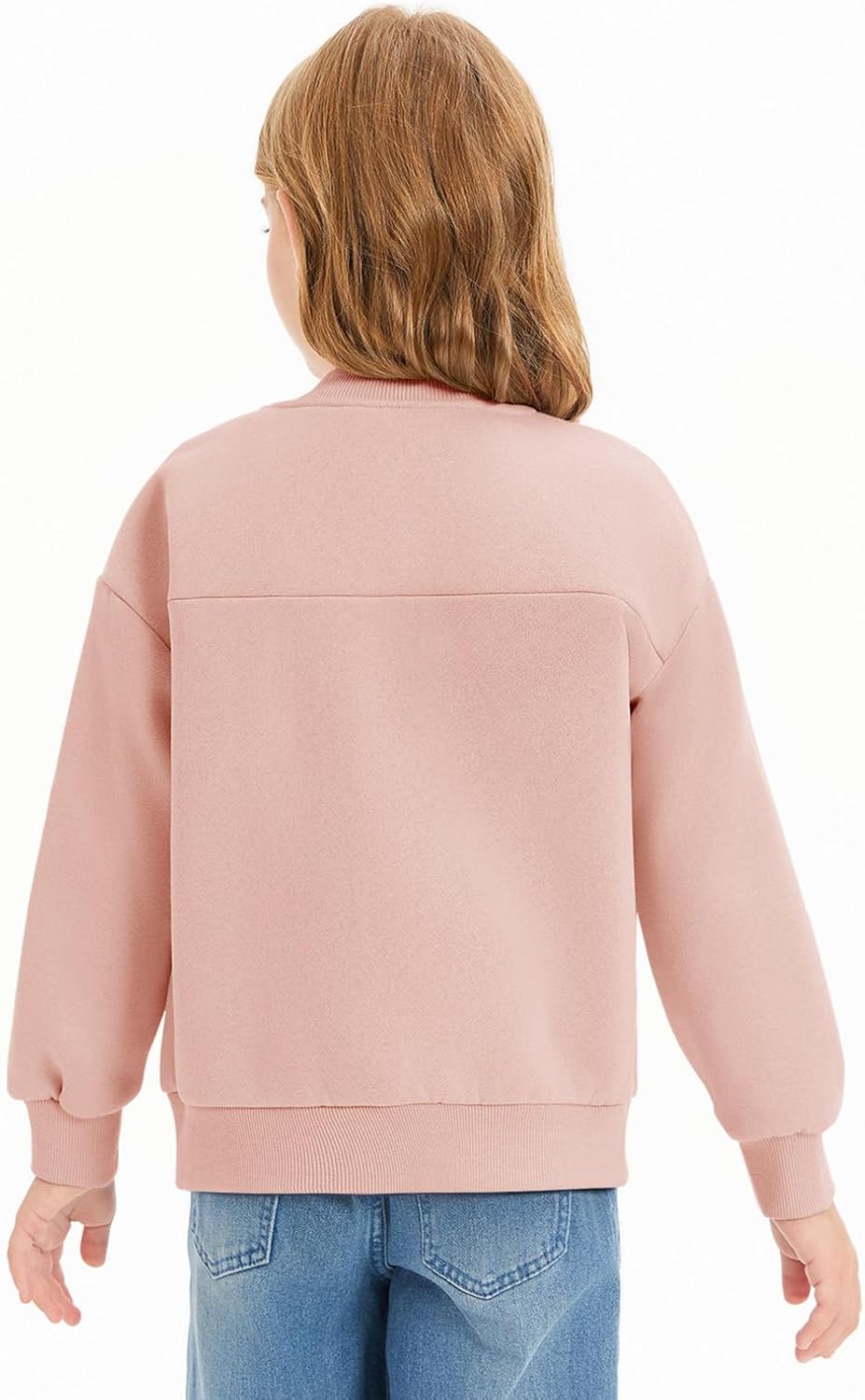 Haloumoning Girls Zip Up Jackets Kids Fall Long Sleeve Sweatshirts Outerwear with Pockets 5-14 years - Image 4