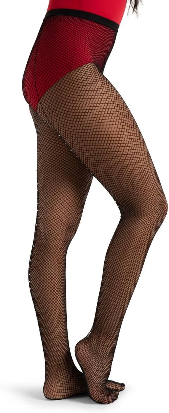 Capezio womens Capezio Professional Rhinestone Fishnet Tight
