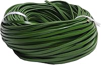 Vista 14 de Cuerda de cuero genuino de 21 yardas, cuerda plana de cuero trenzado para hacer joyas, collares, pulseras, cordones de zapatos, correas de bolsa