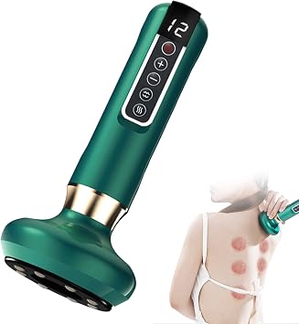 Handheld Cellulite Massager - 3 in 1 Vacuum Cupping Set, 12 Suction Modes, One-Touch Pressure Release, Vacuum Massager Green