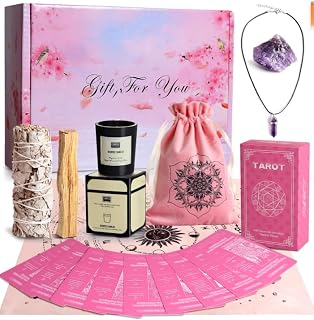 Tarot Deck Cards for Beginners with Meaning on Them-Witchcraft Kit -Meditate Gift Sage for Cleansing Home& Negative Energy