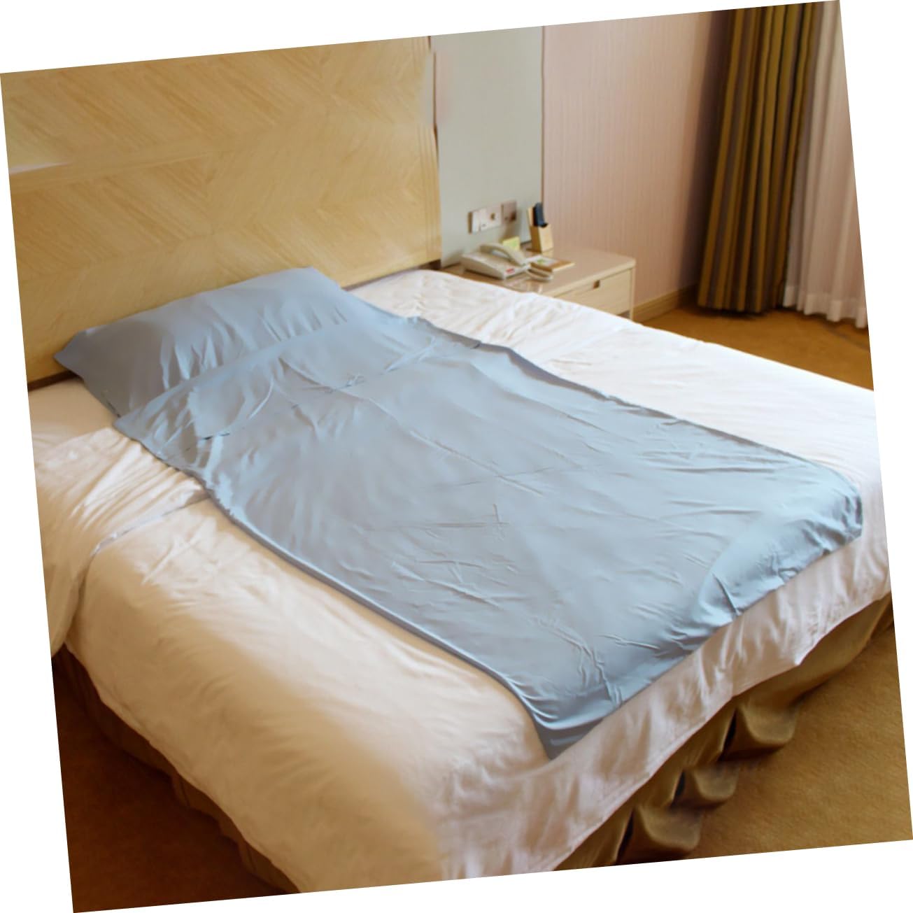 Abaodam Lightweight Adult Liner Portable Travel Sheet for Camping Hotels and Hiking Gray Easy to Clean Compact Design for Travel Enthusiasts