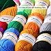 Ovillos de Lana 12x50g/colore Fuyit 100% Acrílicos Skeins perfecto para cualquier proyecto...