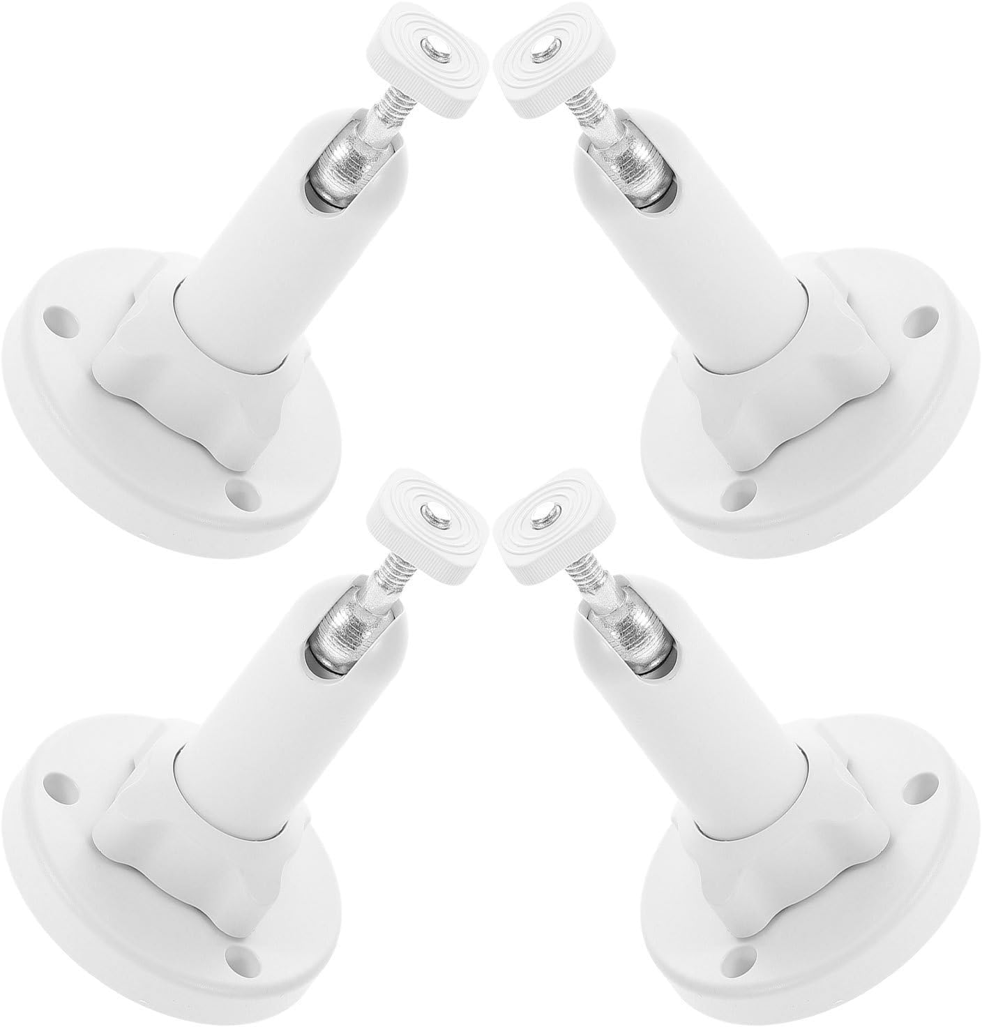 SECFOU 4pcs Rotating Solar Panel Mount Bracket, 360 Degree Adjustable ABS