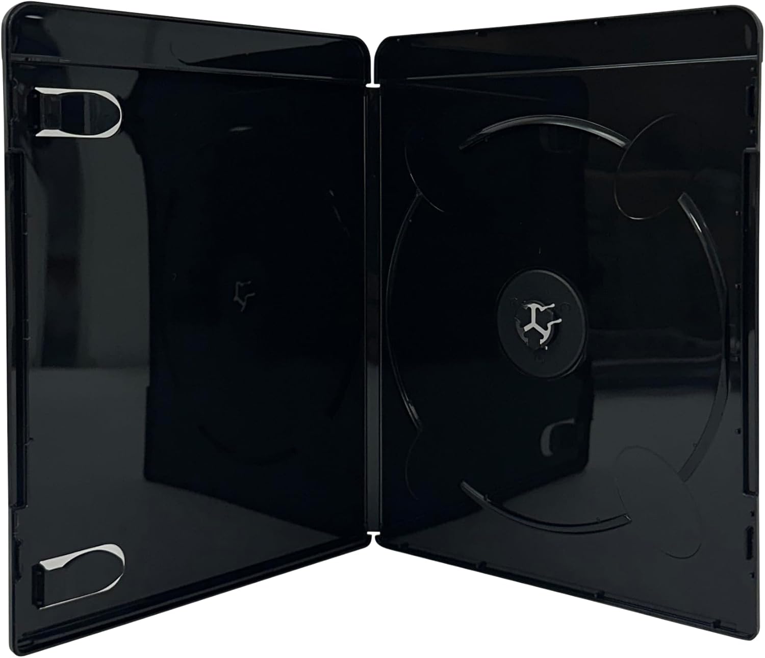 Mediaxpo Premium Slim Glossy Black 4K Blu-Ray Single Cases 7MM (Pack of 100)