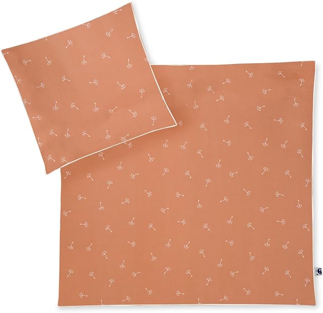 Julius Zöllner Pościel dziecięca 100% bawełna organiczna, standard 100 by OEKO-TEX, made in Germany, rozm. 80x80 + 35x40 cm, kwiaty