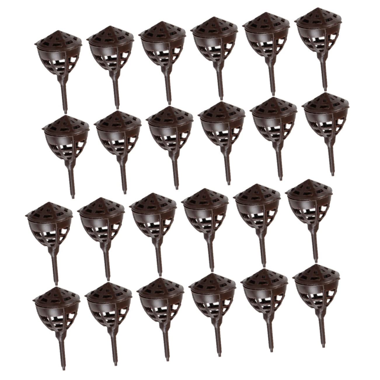 Levemolo 100pcs Reusable Potted Plant Fertilizer Baskets with Cover Automatic Nutrient Release for Bonsai Flowers Orchids Durable Gardening Supplies for Easy Plant Care