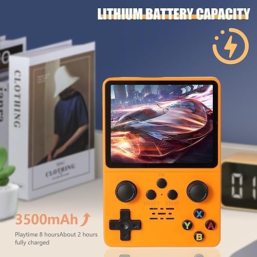 Miniatura 8 de QuantumG - Consola de juegos portátil retro R35S con pantalla IPS HD de 3.5 pulgadas, sistema Linux, juegos integrados de 64 GB, videojuegos de