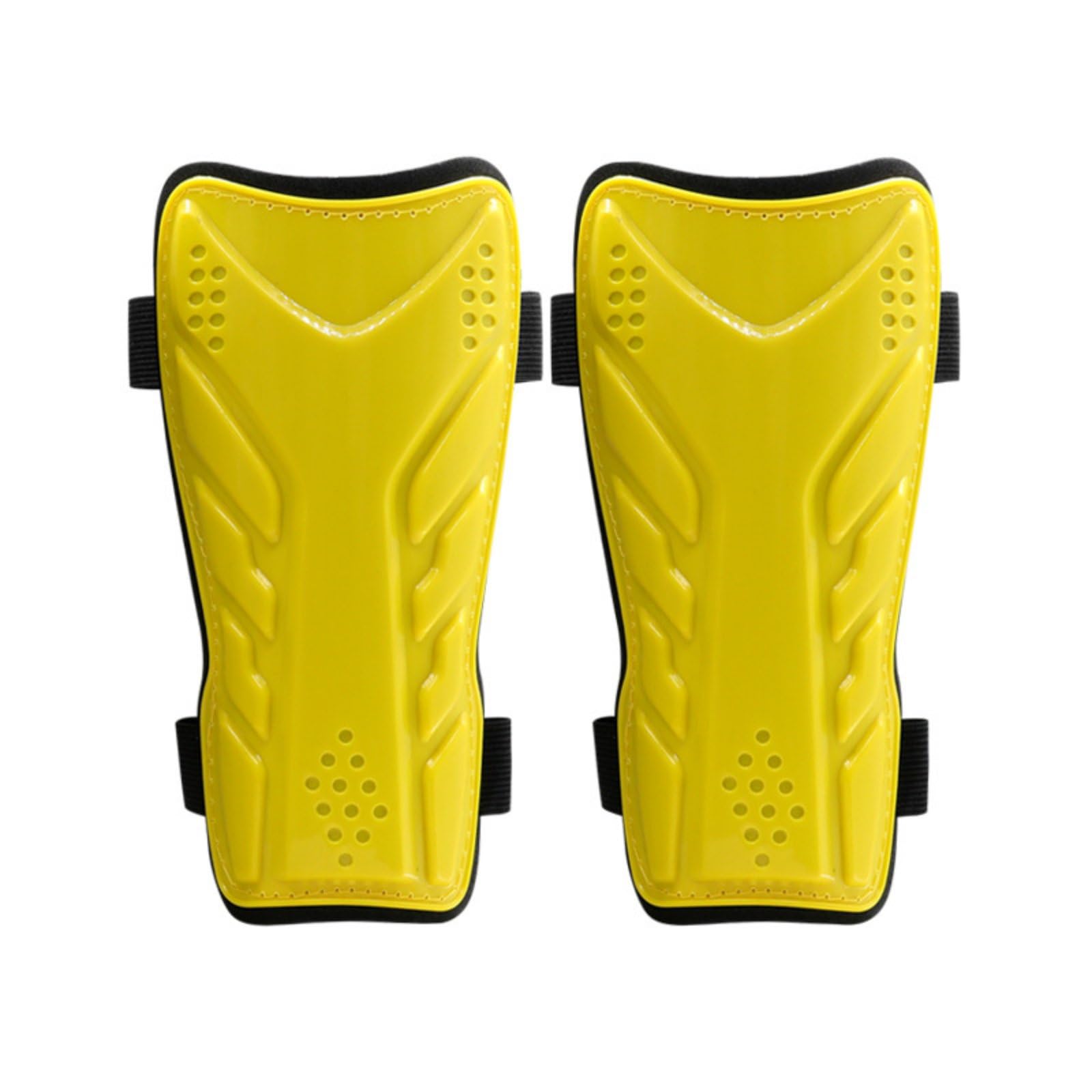 Double Strap Shin Guard Eva Padding Football Shin Guard Shock Absorption Leg Protectors for Adults, Training, Match, Yellow, Youth|Protective Gear-image-11