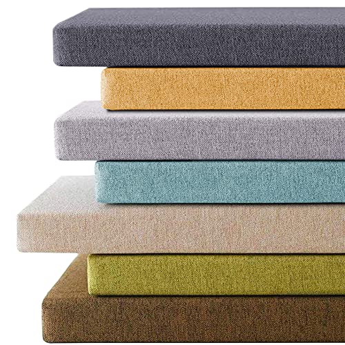 Coussin de banc de jardin 2 ou 3 places, pour salle à manger, terrasse, chaise, chaise longue, dossier, matelas pour balancelle, mobilier, pour intérieur et extérieur, 50 x 50 x 5 cm, gris foncé