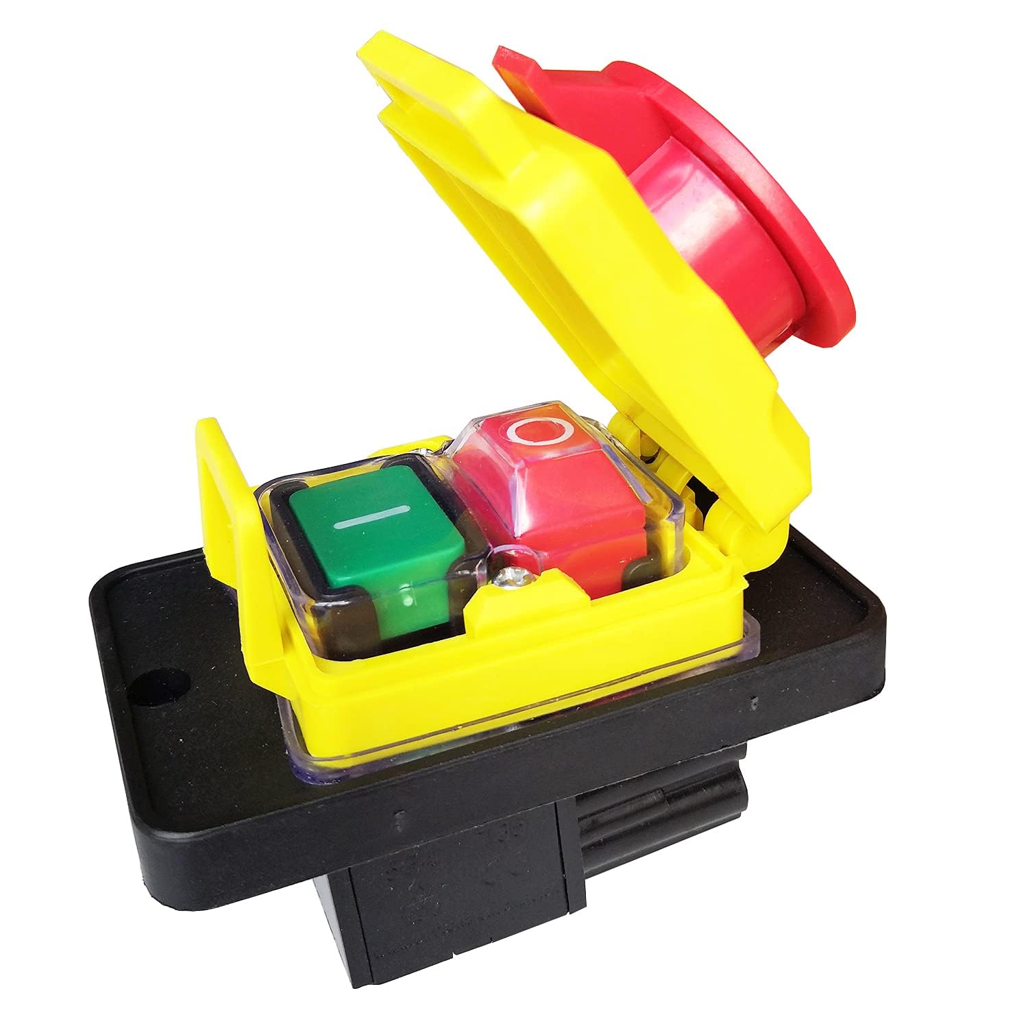 for CK5 CK-5 250V T85 10(8) A Interruptor de botón electromagnético de 4 pines Arranque de parada Encendido Apagado Interruptores de botón de parada de emergencia for herramienta eléctrica