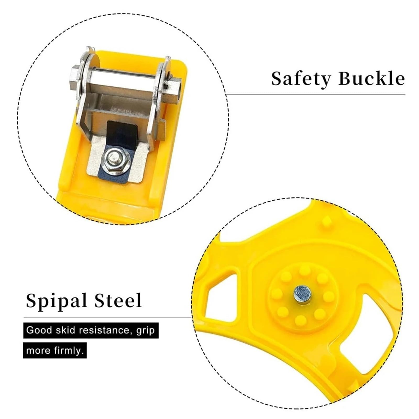 6 cadenas de nieve for coches, ajustables, antideslizantes emergencia for hielo, carretera, barro y arena, universales
