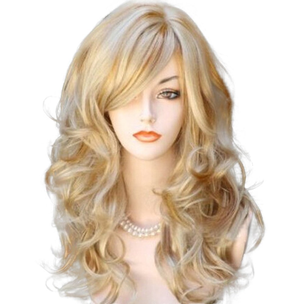 Eastlion Women's Gold Cosplay Wig Curly Wig Fancy Dress