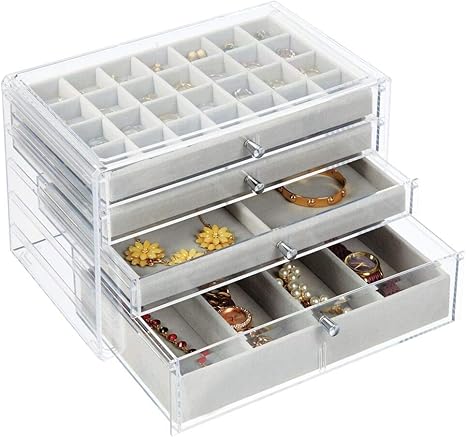 plastic jewelry drawer organizer