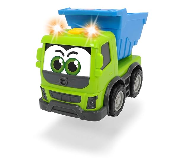 Foto 3 de 6 de Dickie Toys Happy Series-Volvo FMX Vehículos de Construcción para niños a Partir de 1 año, Volquete