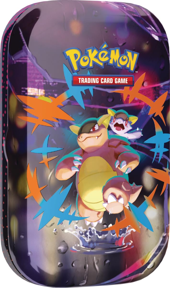 Pokémon Jeu DE Cartes À COLLECTER : Mini Boîte Méga Héros - Méga Kangama (1 Autocollant, 1 Carte Image et 2 boosters)