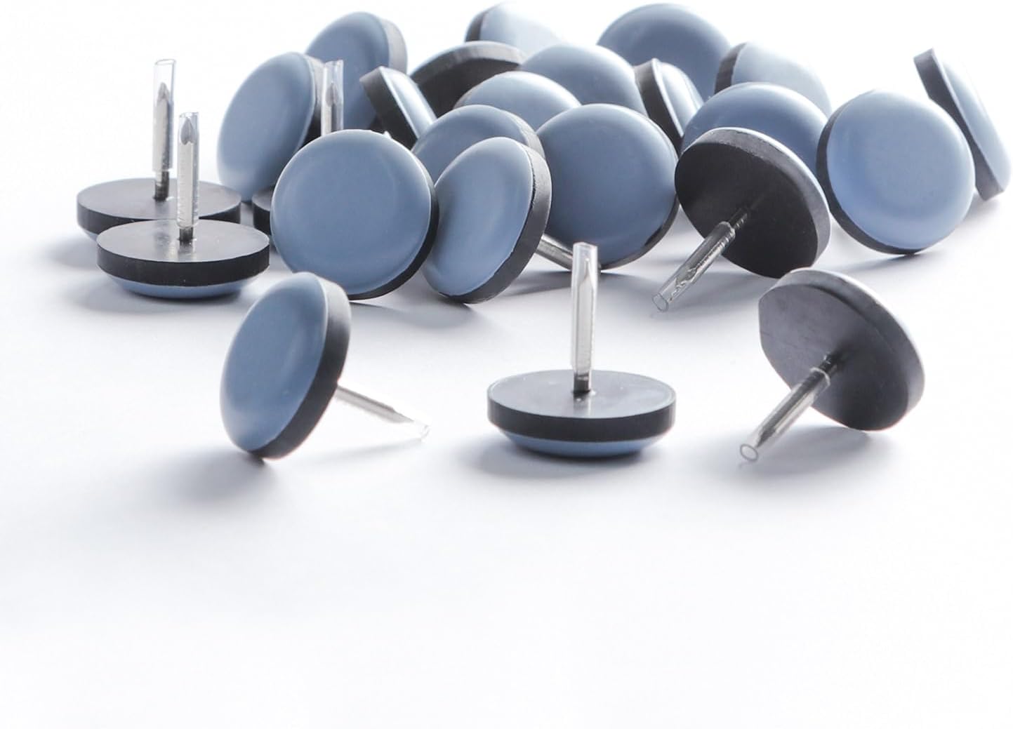 Nail On Glides Brown 16-Pack Screw-On Teflon Glides/Feet For Chairs, Furniture & Appliances - Black PTFE Furniture Slides Wooden Floor - Foto 11