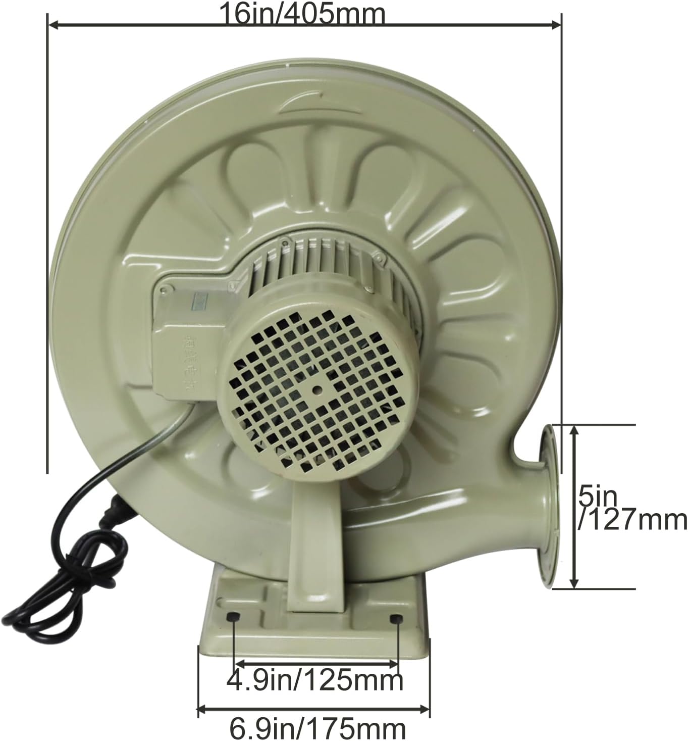 110V 550W Centrifugal Medium Pressure Blower Electric Forge Blower Centrifugal Barbecues Blower