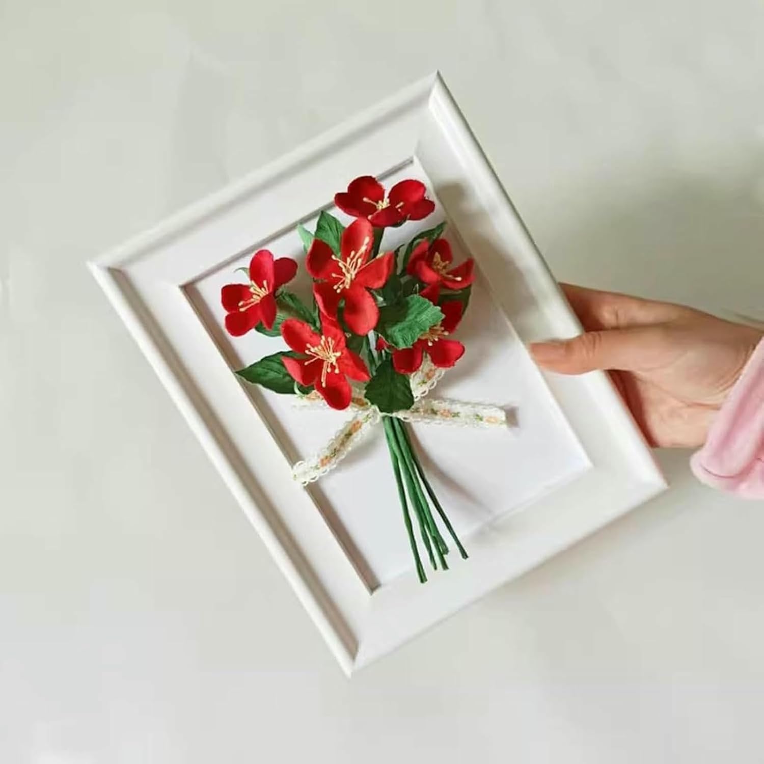 Electric Fabric Flower Maker, Artificial Flower Ironing Machine with 18 Ironing Heads, Anti-scalding Bracket, DIY Flower Making, for Handmade Flower Making Lovers, Adjustable Temperature