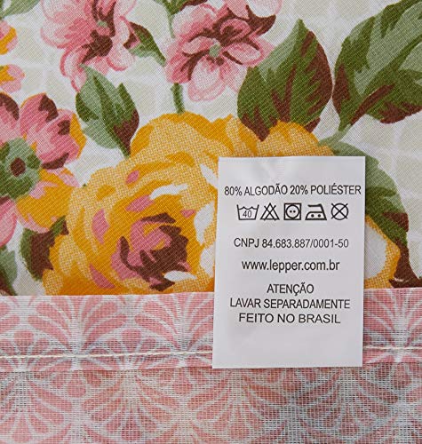 Toalha Estampada Retangular 6 Lugares Carol 1,40 m x 2,20 m Com 1 peça