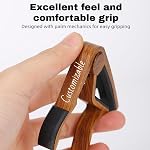 Capo de guitare personnalisable avec texte blanc - Capo personnalisé gravé pour guitare acoustique/électrique, Cadeau unique pour les joueurs de guitare, musiciens, membres de la bande (nom, devis, logo)