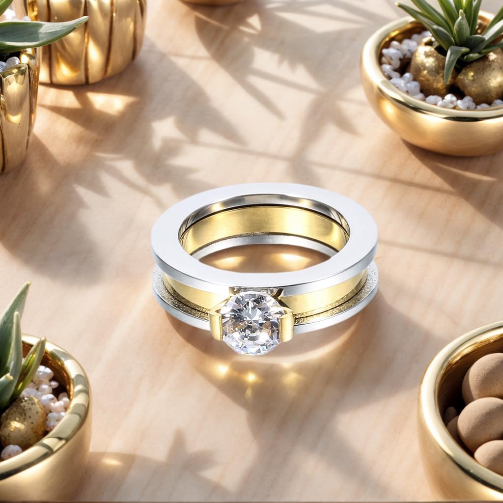 2mm 5mm Tainless Steel Wedding Band Rings For Women,Stackable No Tarnish Fashion Rings Size 4-10 - Image 5